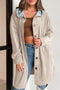 Oversized Corduroy Contrast Hooded Shacket